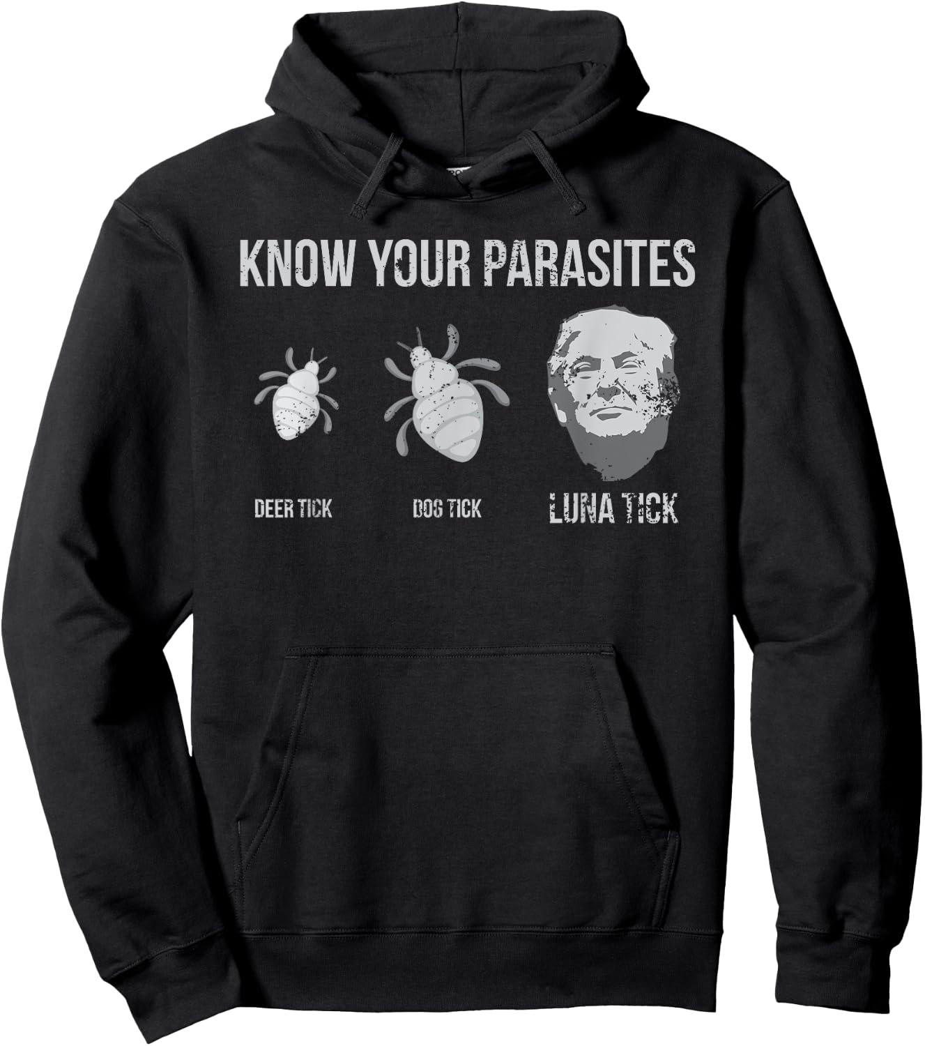 Know Your Parasites - President Donald Trump Shirt Hoodie - Hoodie | Black