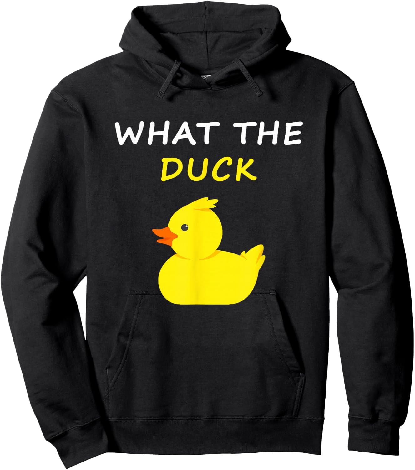 What The Duck Funny Duck Saying Hoodie - Hoodie | Black