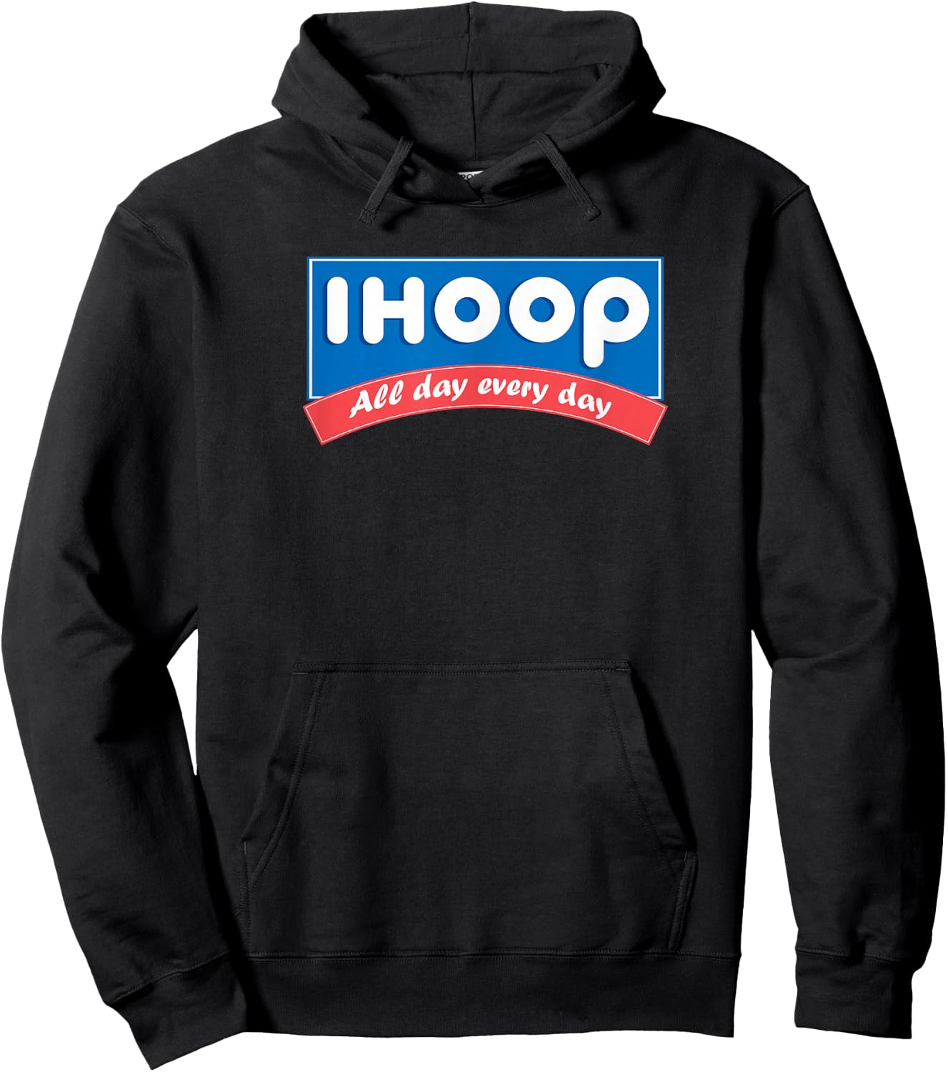ihoop All Day Everyday Basketball Shirt Hoodie - Hoodie | Black