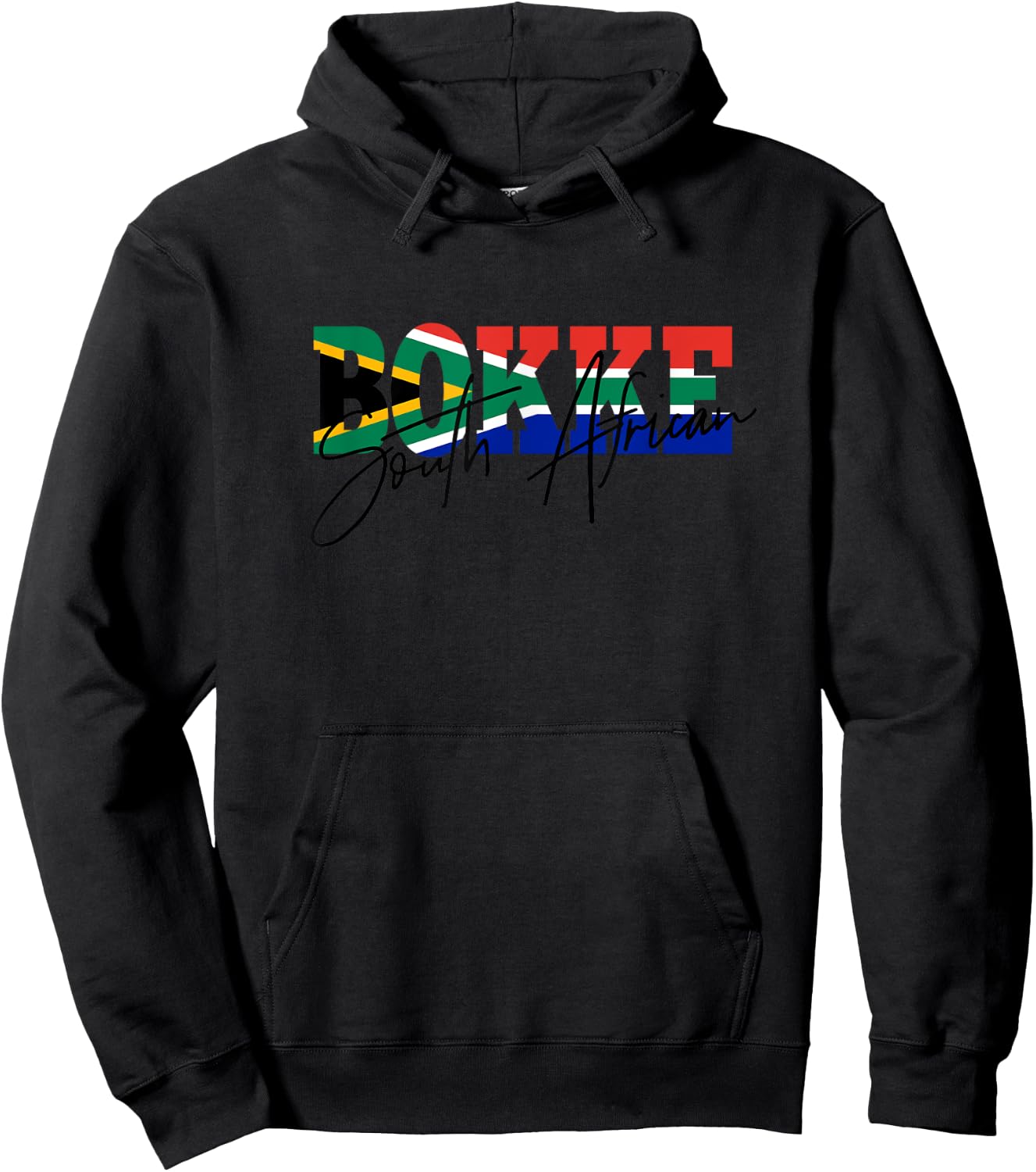 Bokke South African Pride Flag Hoodie - Hoodie | Black