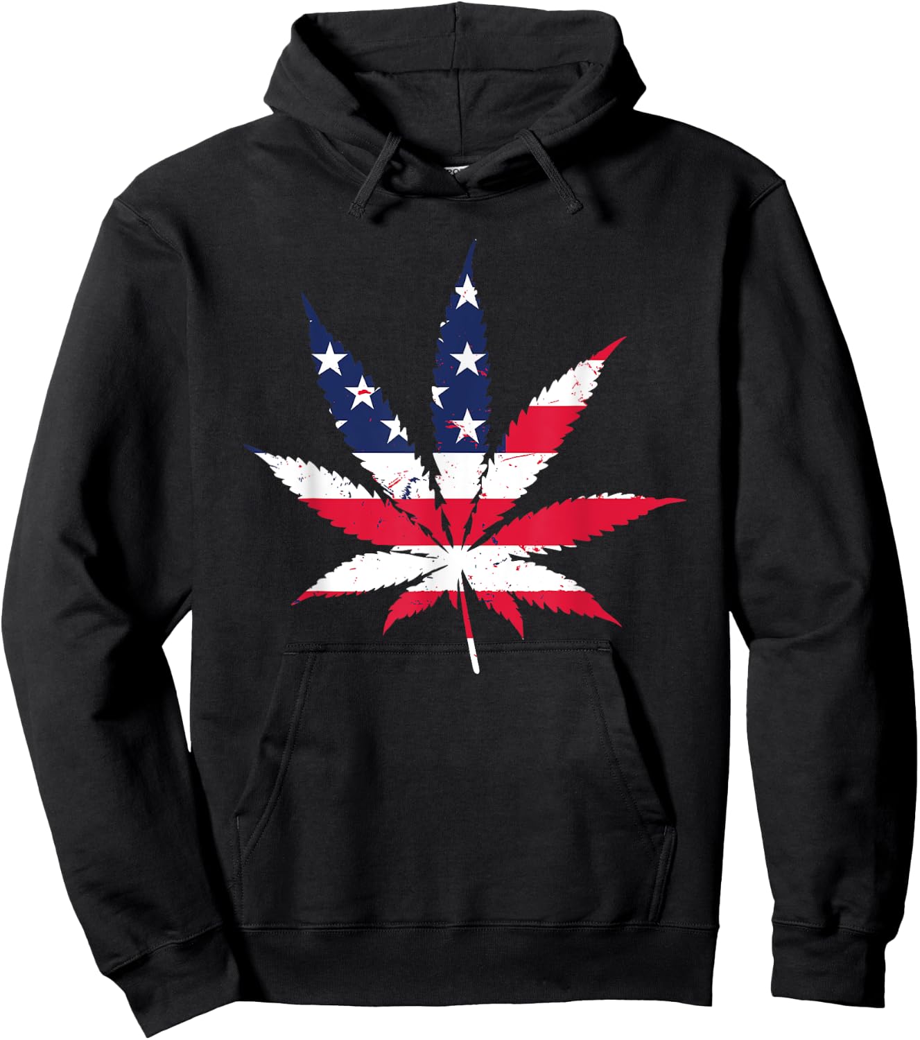 Cannabis USA Graphic T Shirt Marijuana Weed America Hoodie - Hoodie | Black