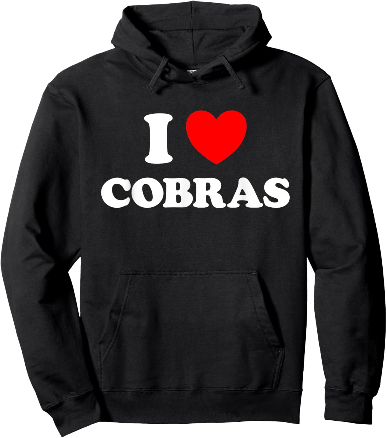 Cobra Heart Funny Cute Favorite Animal Snake Pet Naja Fan Hoodie - Hoodie | Black
