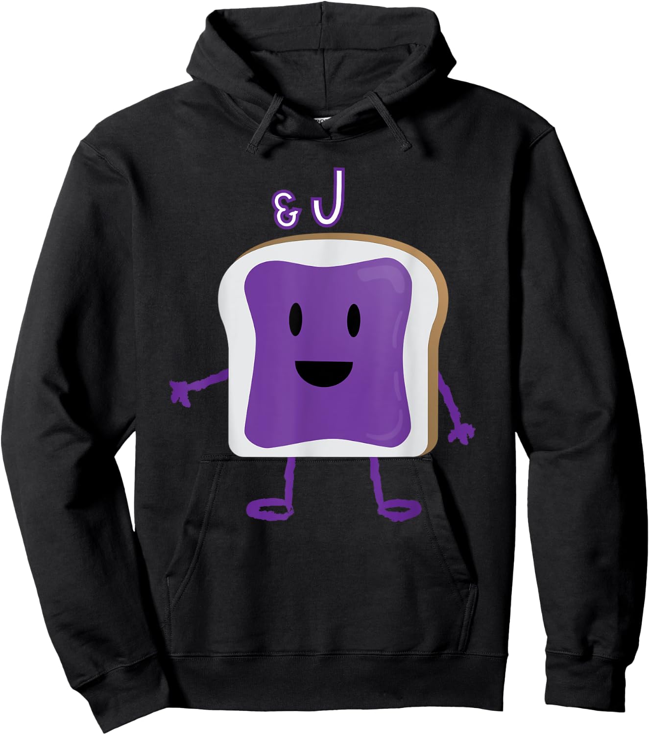 PB&J Jelly Halloween Matching Couples Costume Hoodie - Hoodie | Black