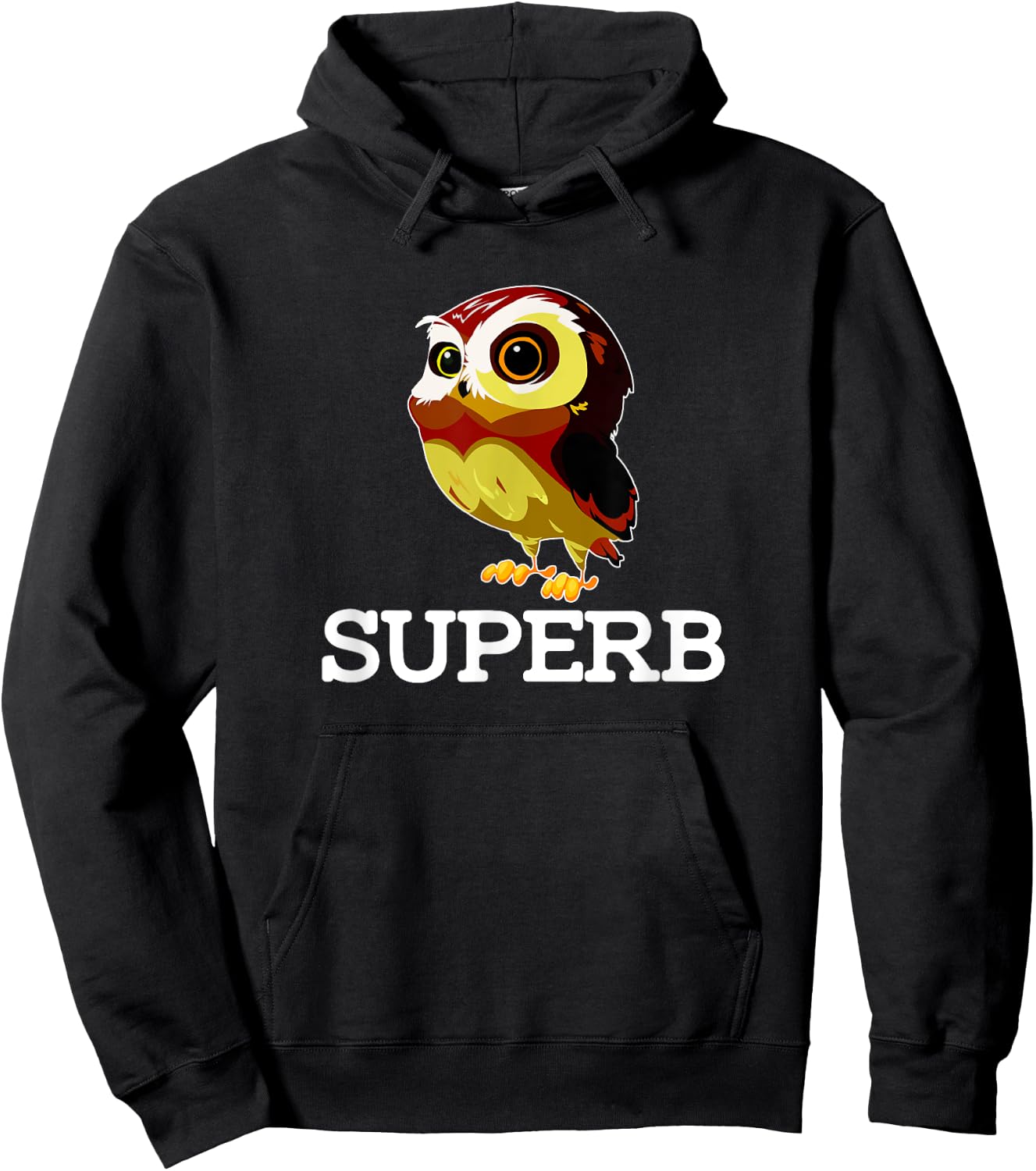 The Cute Superb Owl Shirt - Owl Bird Shirt Hoodie - Hoodie | Black