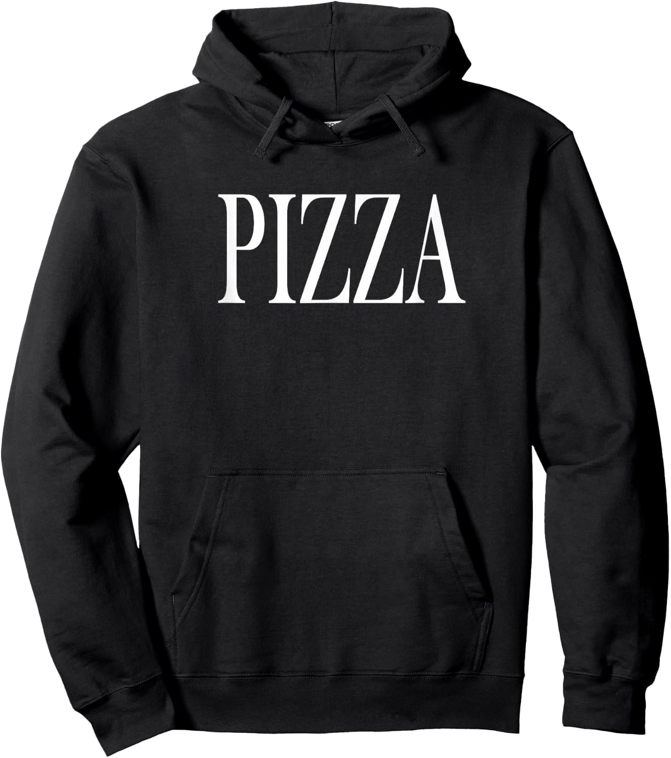 Shirt That Says Pizza Hoodie - Hoodie | Black