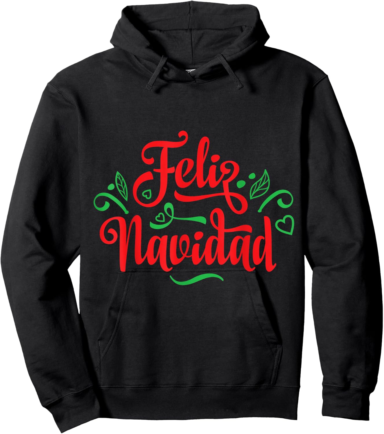Feliz Navidad Latino Christmas Hoodie - Hoodie | Black