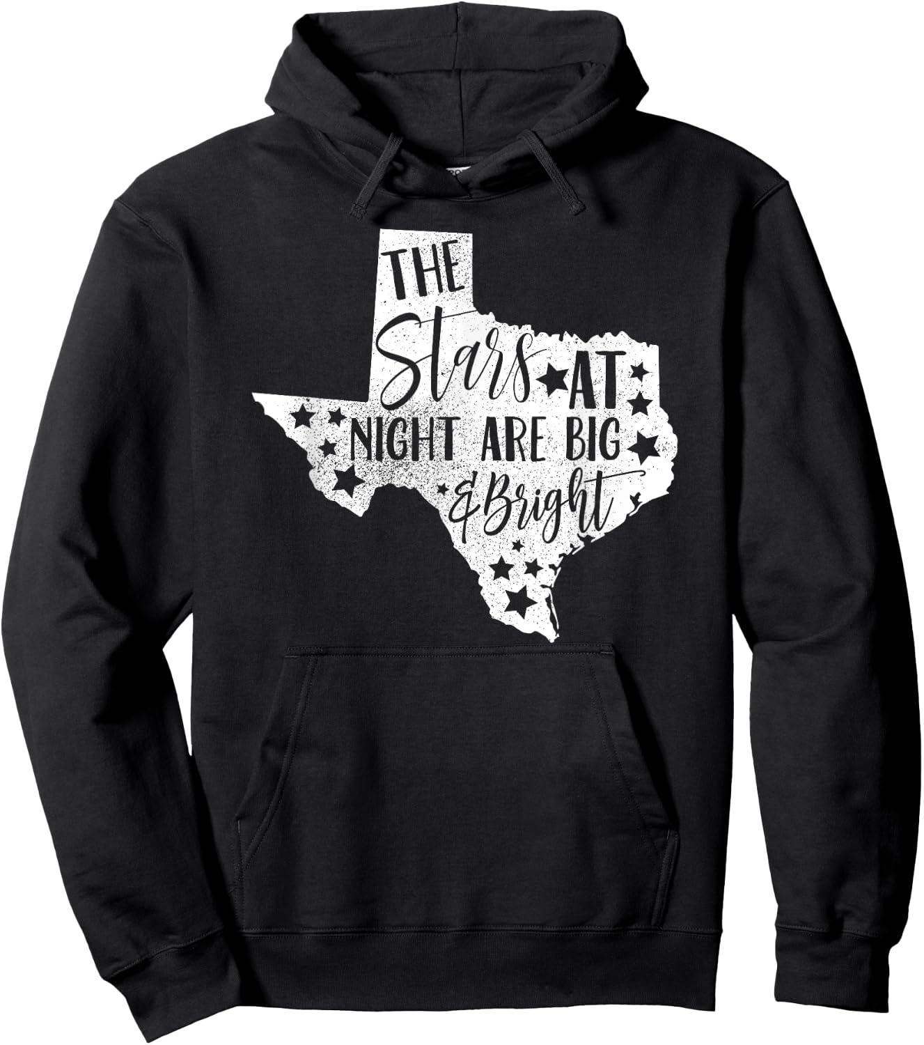 The stars are big and bright at night Hoodie - Hoodie | Black