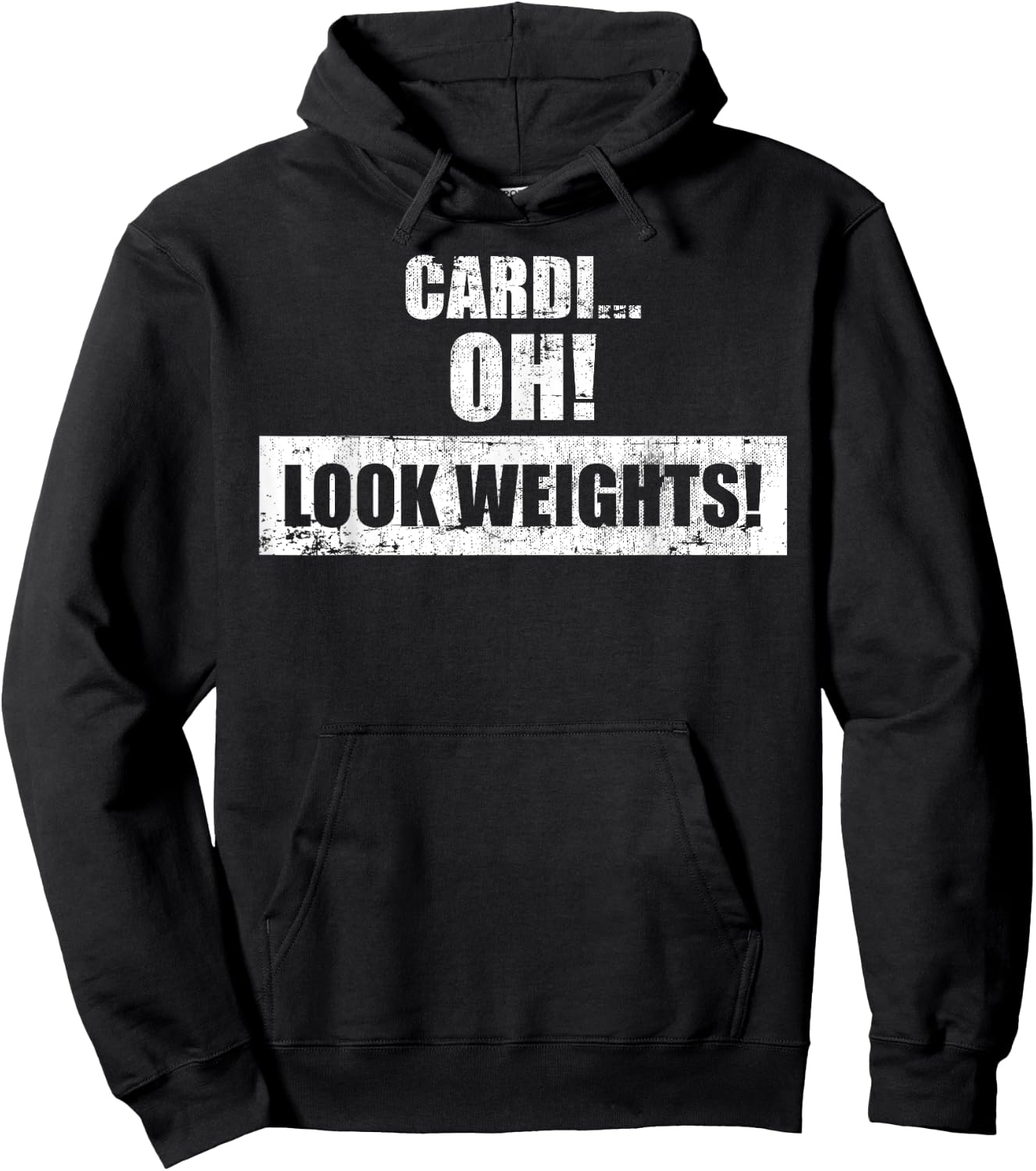Funny Workout Gym - Cardi Oh! Look Weights! Hoodie - Hoodie | Black