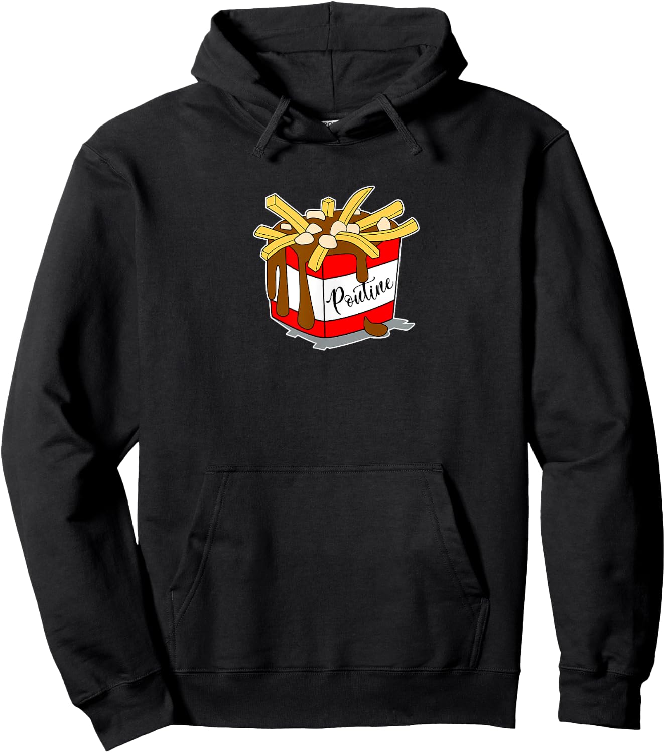 Poutine . Plain and Simple, Delicious Yummy Poutine. Hoodie - Hoodie | Black