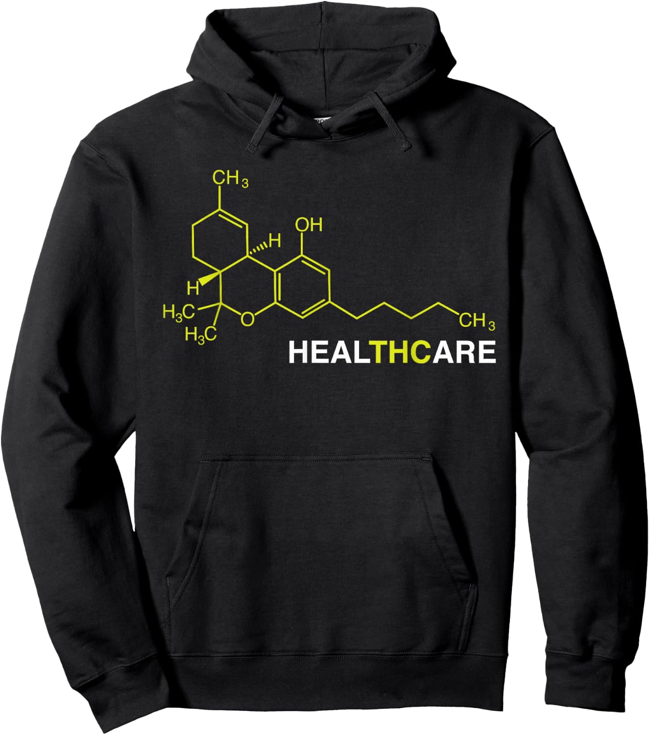 THC Healthcare Cannabis Medical Marijuana Hoodie - Hoodie | Black