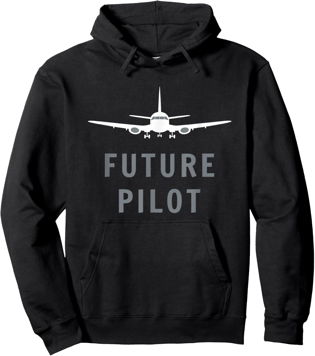 Future Pilot Shirt - Airplane Pilot Aviation Gift Hoodie - Hoodie | Black