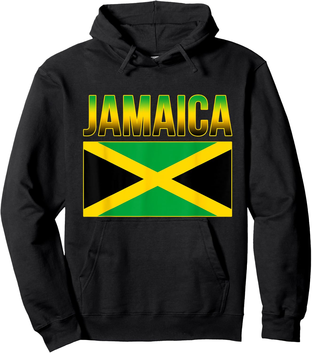 Jamaican National Country Flag Caribbean Hoodie - Hoodie | Black