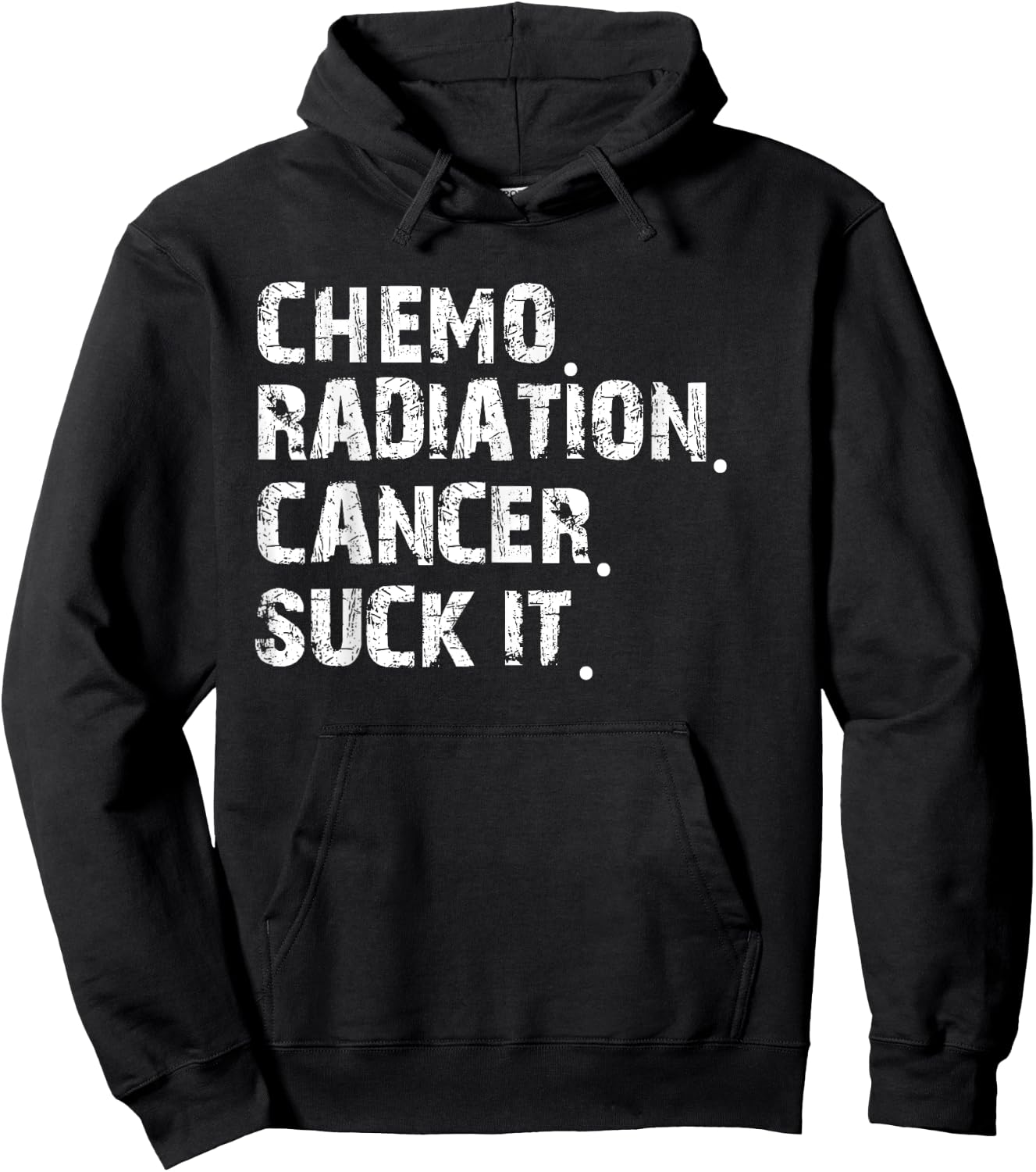 Cancer Survivor Chemo Radiation cancer suck it Hoodie - Hoodie | Black