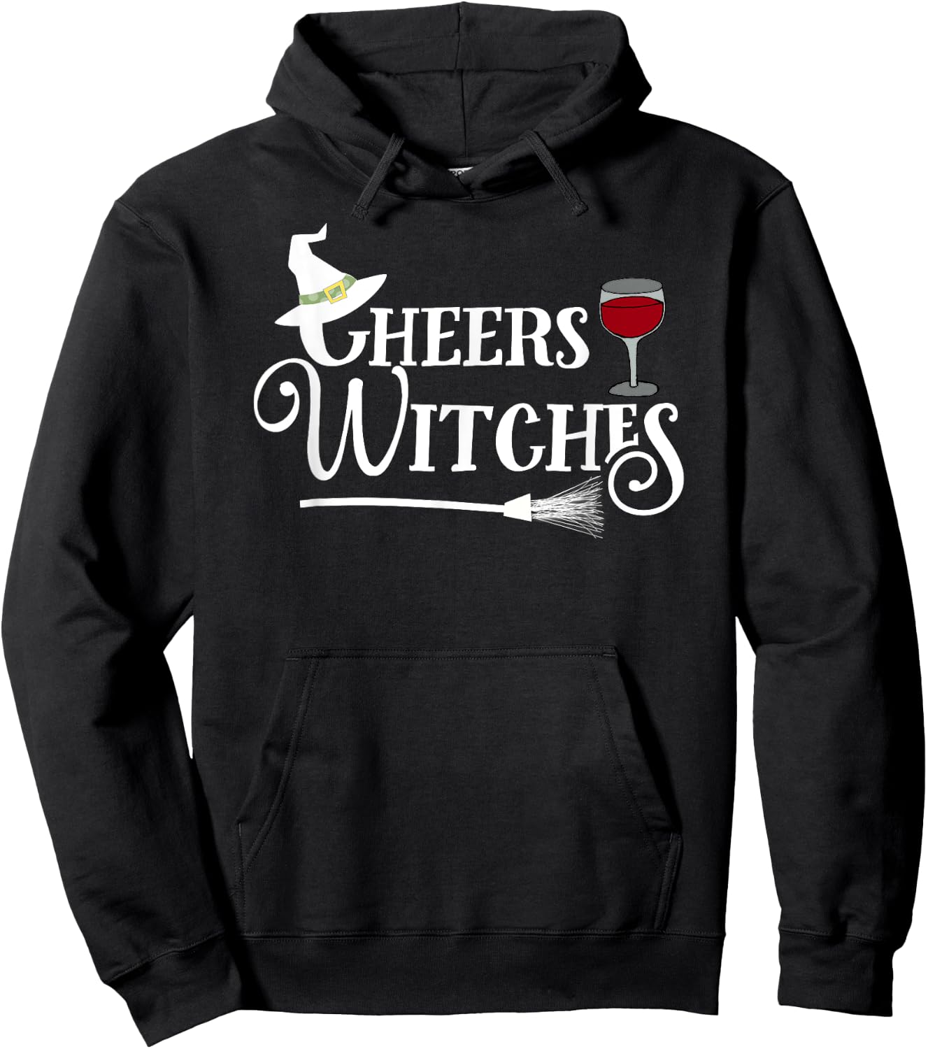 Cheers Witches! - Fun Witch Halloween Hoodie - Hoodie | Black