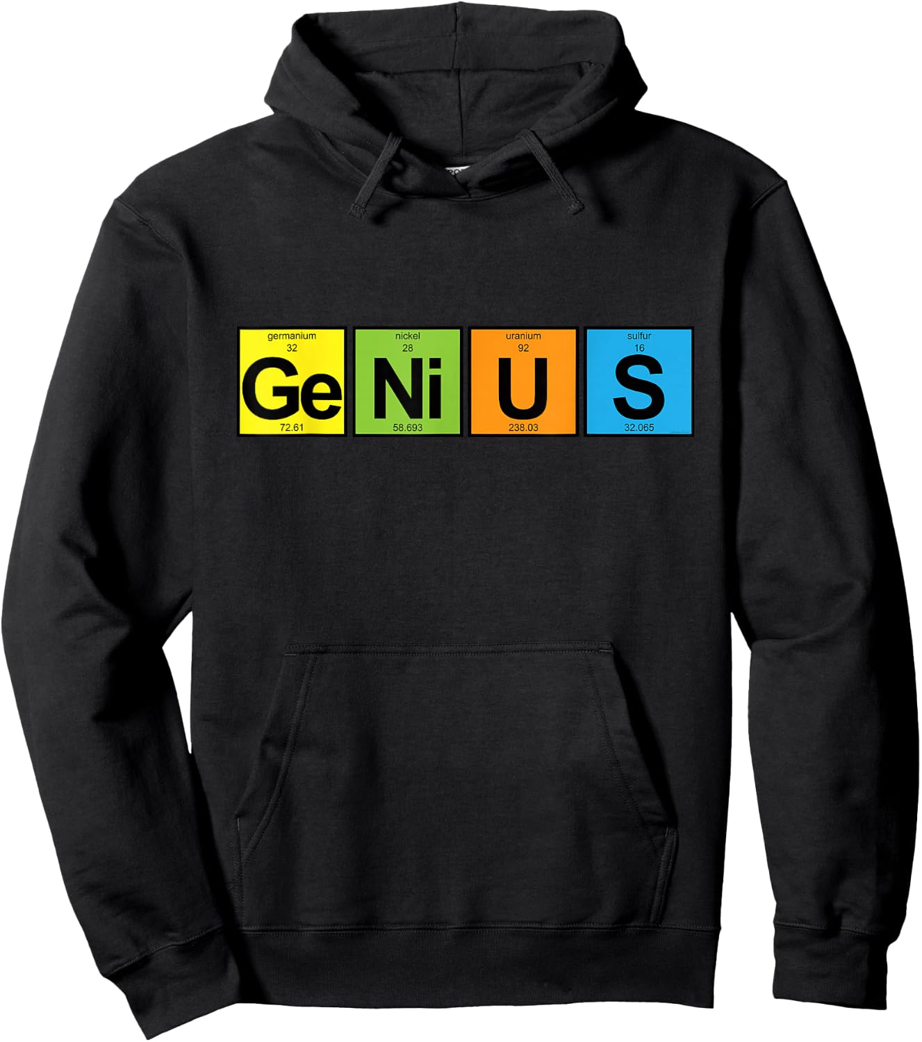 Genius - Periodic Table of Elements Hoodie - Hoodie | Black