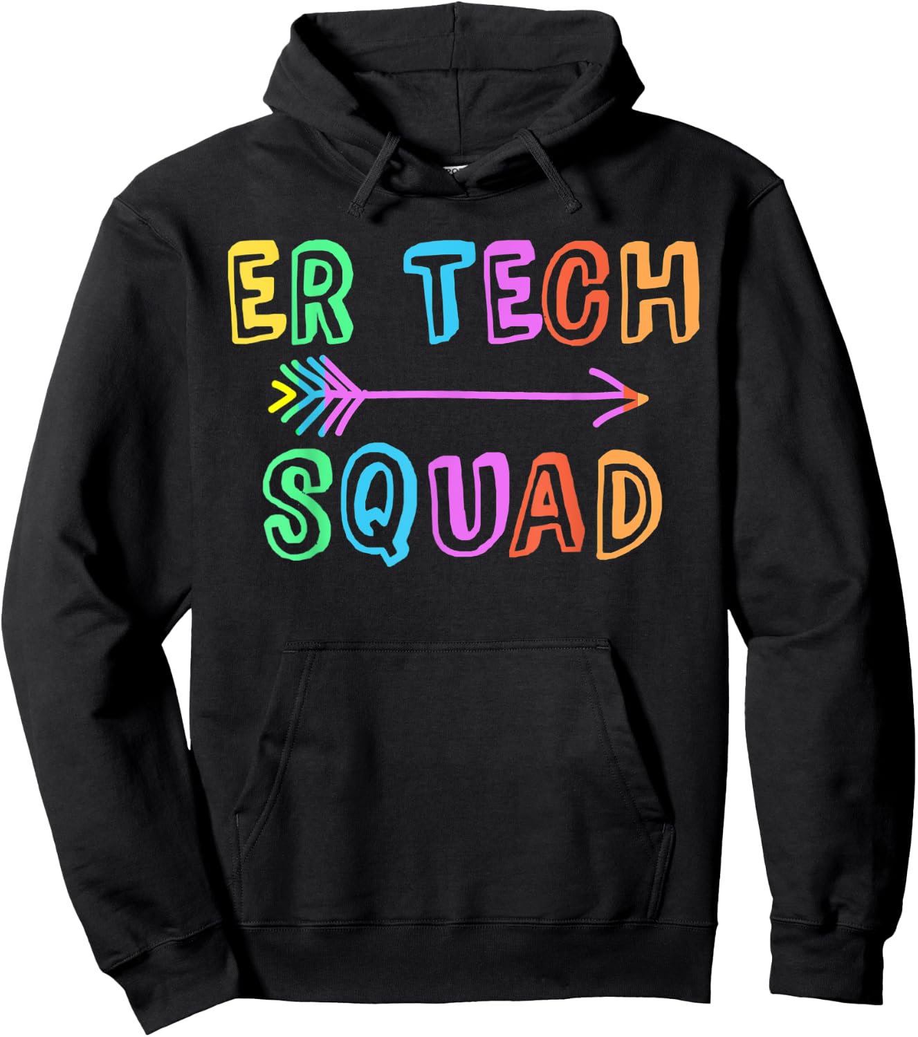 ER Tech Team Emergency Room Technical Crew Hoodie - Hoodie | Black
