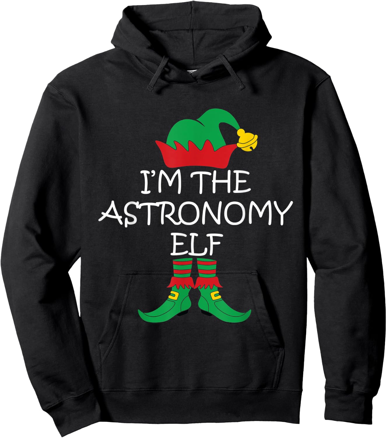 I'm The Astronomy ELF Christmas Costume Xmas Hoodie - Hoodie | Black