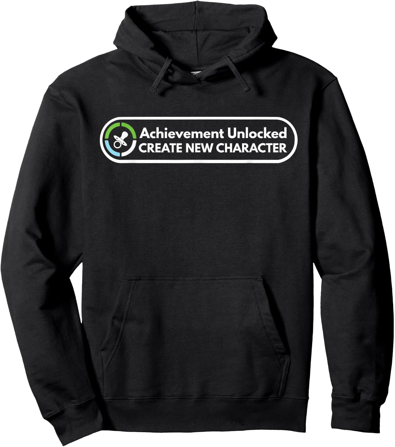 Achievement Unlocked Create New Character Fatherhood New Dad Hoodie - Hoodie | Black
