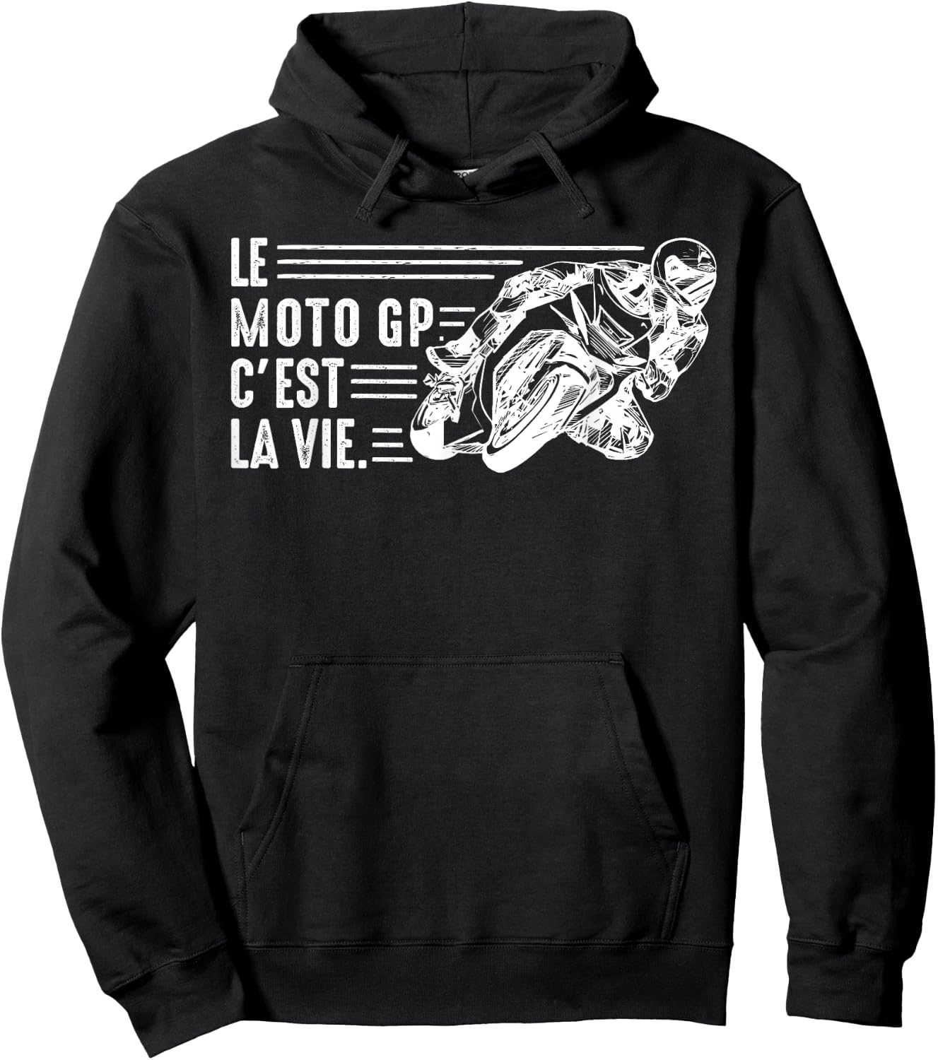Moto GP is life motorcycle gp Racing Motorcycles Biker humor Hoodie - Hoodie | Black
