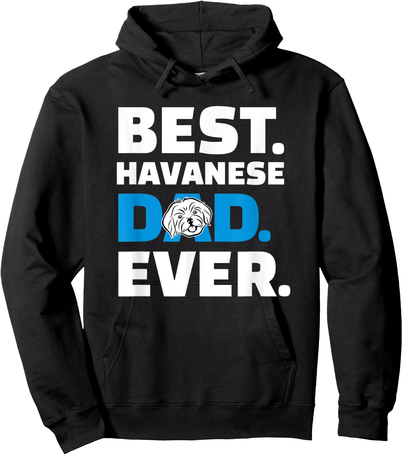 Havanese Dad Hoodie - Hoodie | Black