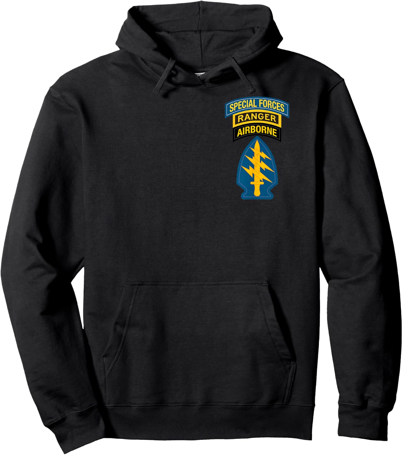 US Special Forces Shirt -Special Forces Ranger Classic Hoodie - Hoodie | Black