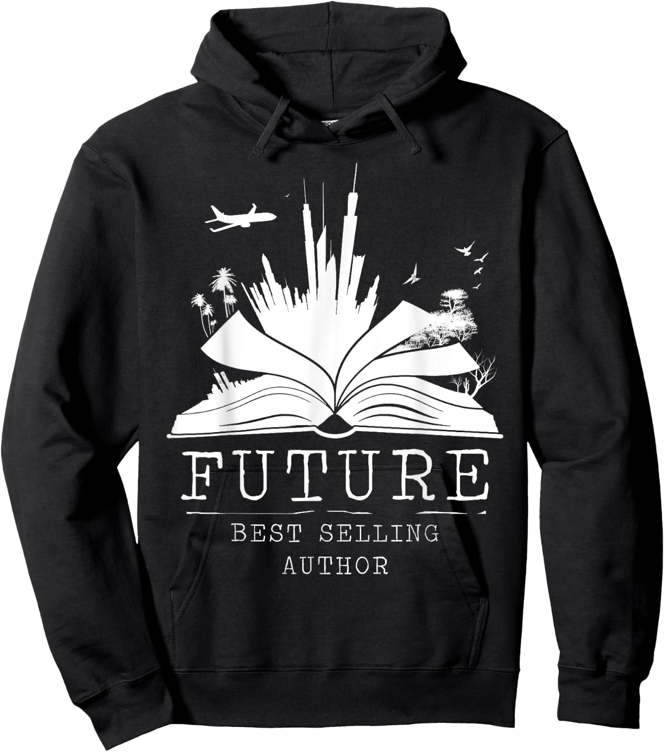 Future Bestselling Author Shirt | Funny Writer Hoodie - Hoodie | Black