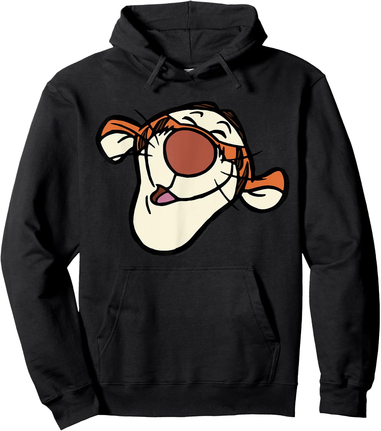 Disney Winnie the Pooh Tigger Happy Big Face Costume Hoodie - Hoodie | Black