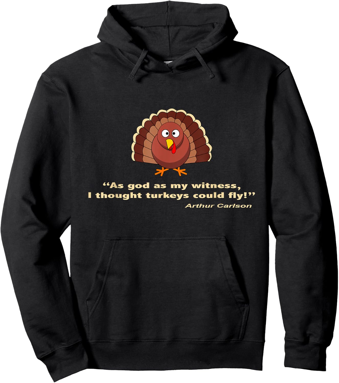 I Thought Turkeys Could Fly Classic 80's TV Hoodie - Hoodie | Black