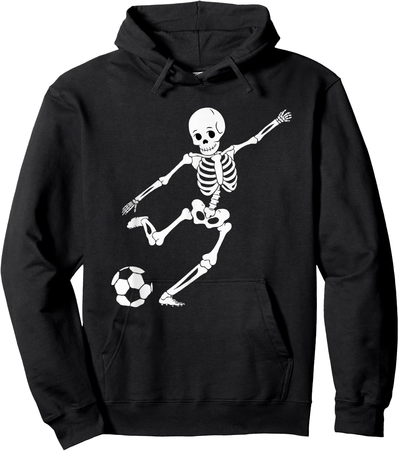 Soccer Skeleton Halloween Men Boys Soccer Player Halloween Hoodie - Hoodie | Black