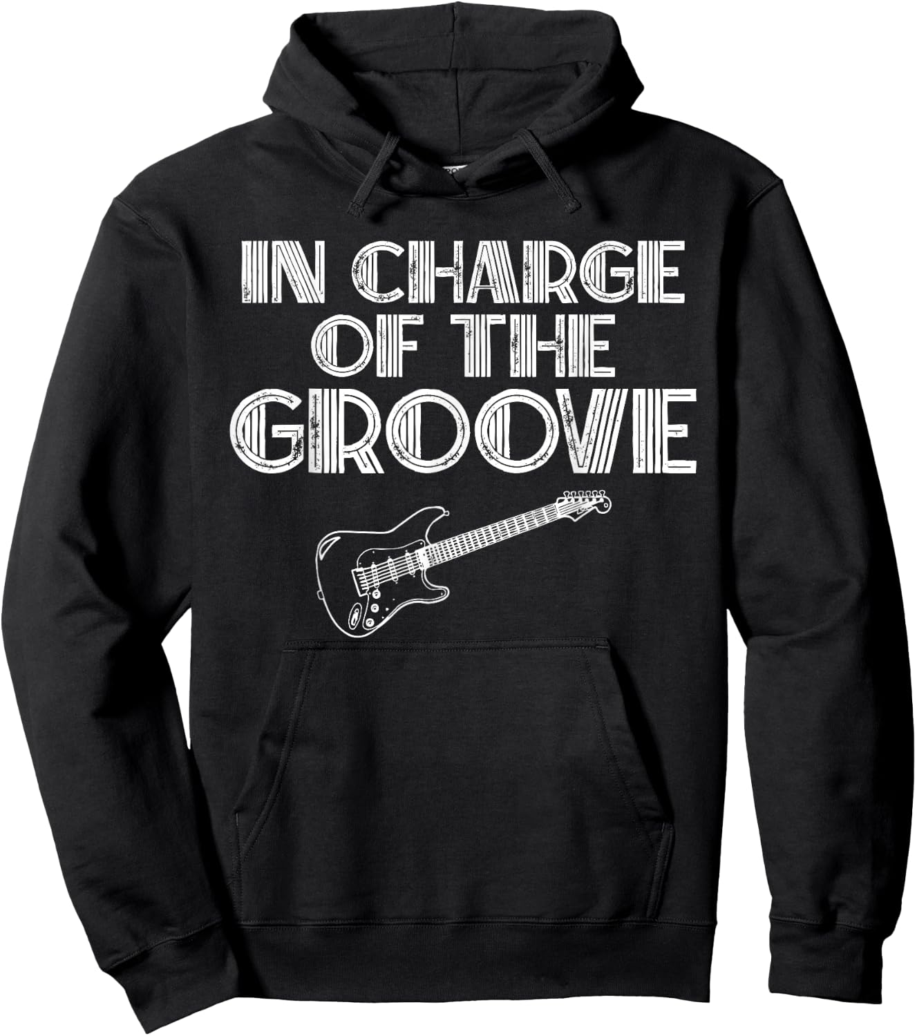 Bass Player Gift In Charge Of The Groove Bass T Shirt Hoodie - Hoodie | Black