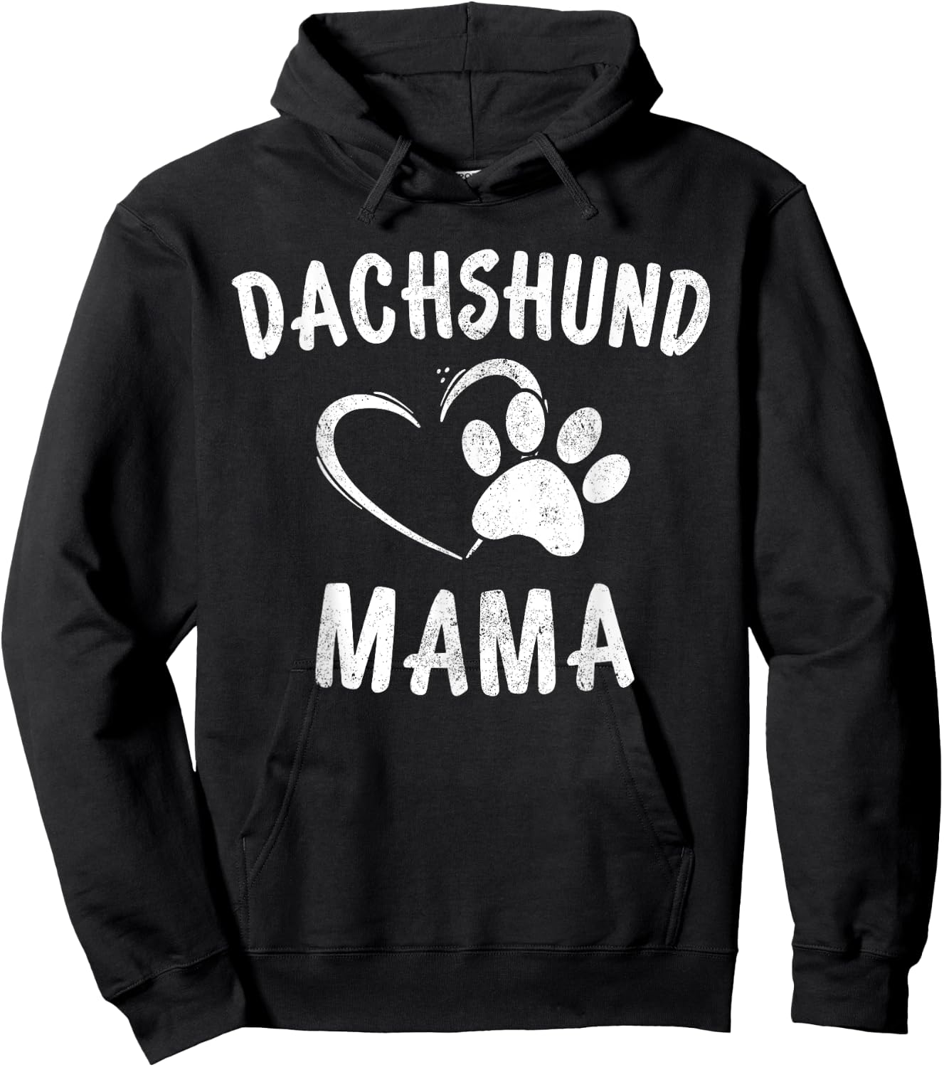Dachshund Mama Gift Pet Weenie Lover Apparel Dog Doxie Mom Hoodie - Hoodie | Black