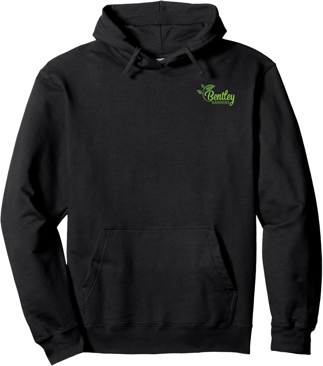 Rusty Salamander Vintage Shade Garden Hosta Graphic Hoodie - Hoodie | Black