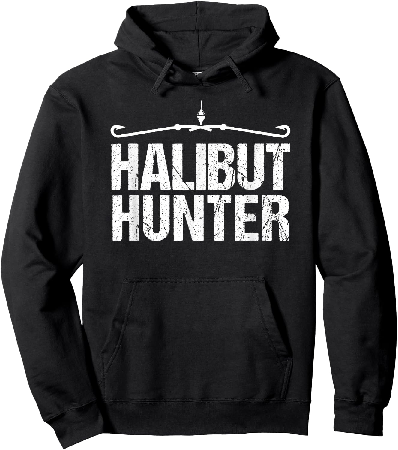Halibut Funny Fishing | Halibut Hunter Shirt Hoodie - Hoodie | Black
