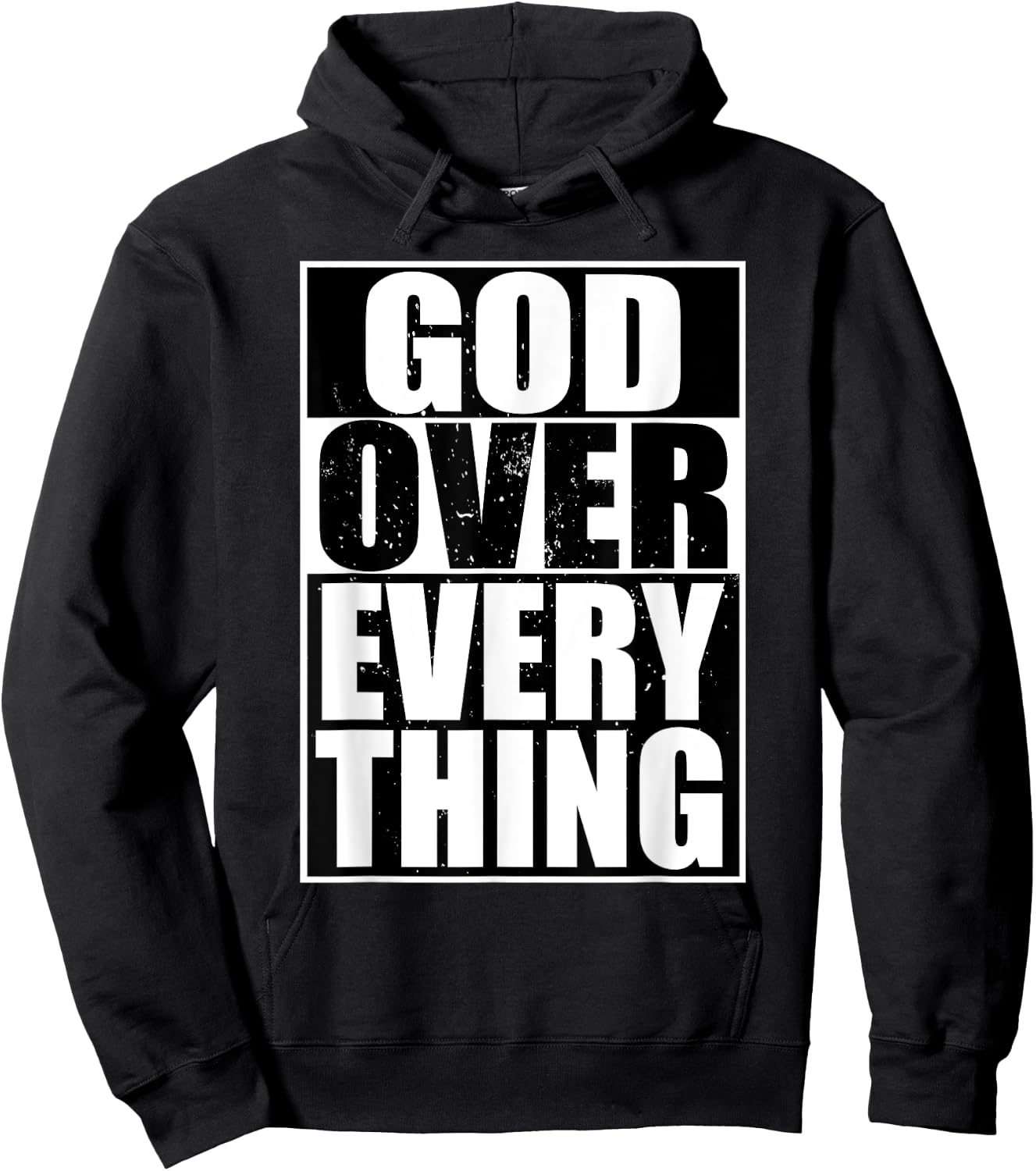 God Over Everything Cool Christian Funny Gift Men Hoodie - Hoodie | Black