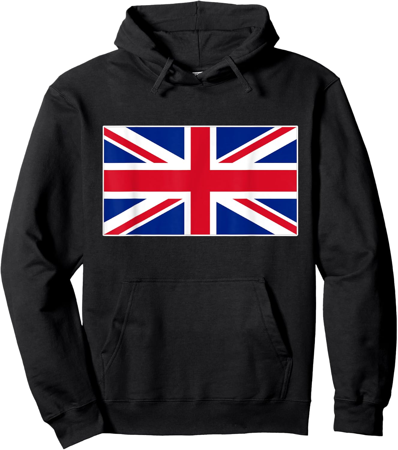 Flag United Kingdom Union Jack British Flags Top Hoodie - Hoodie | Black