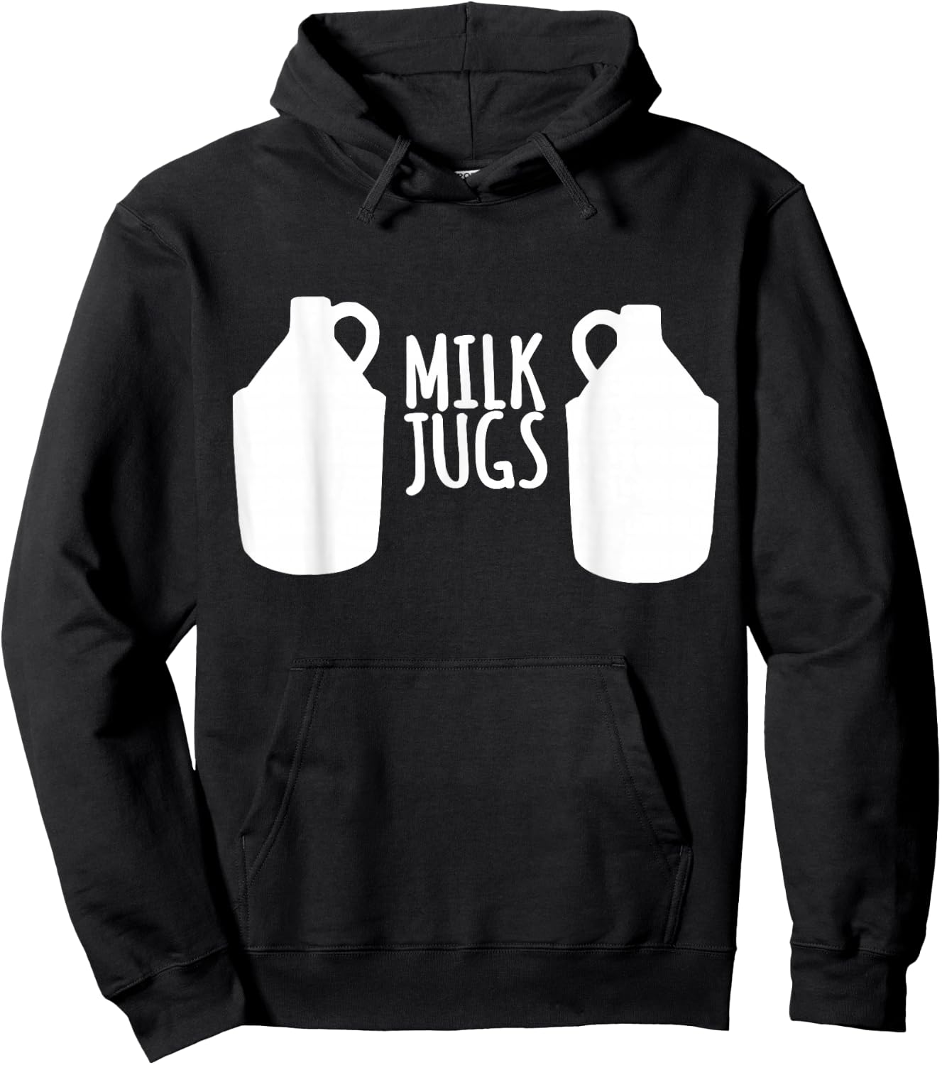 Funny Breastfeeding Shirt - Milk Jugs Support Hoodie - Hoodie | Black
