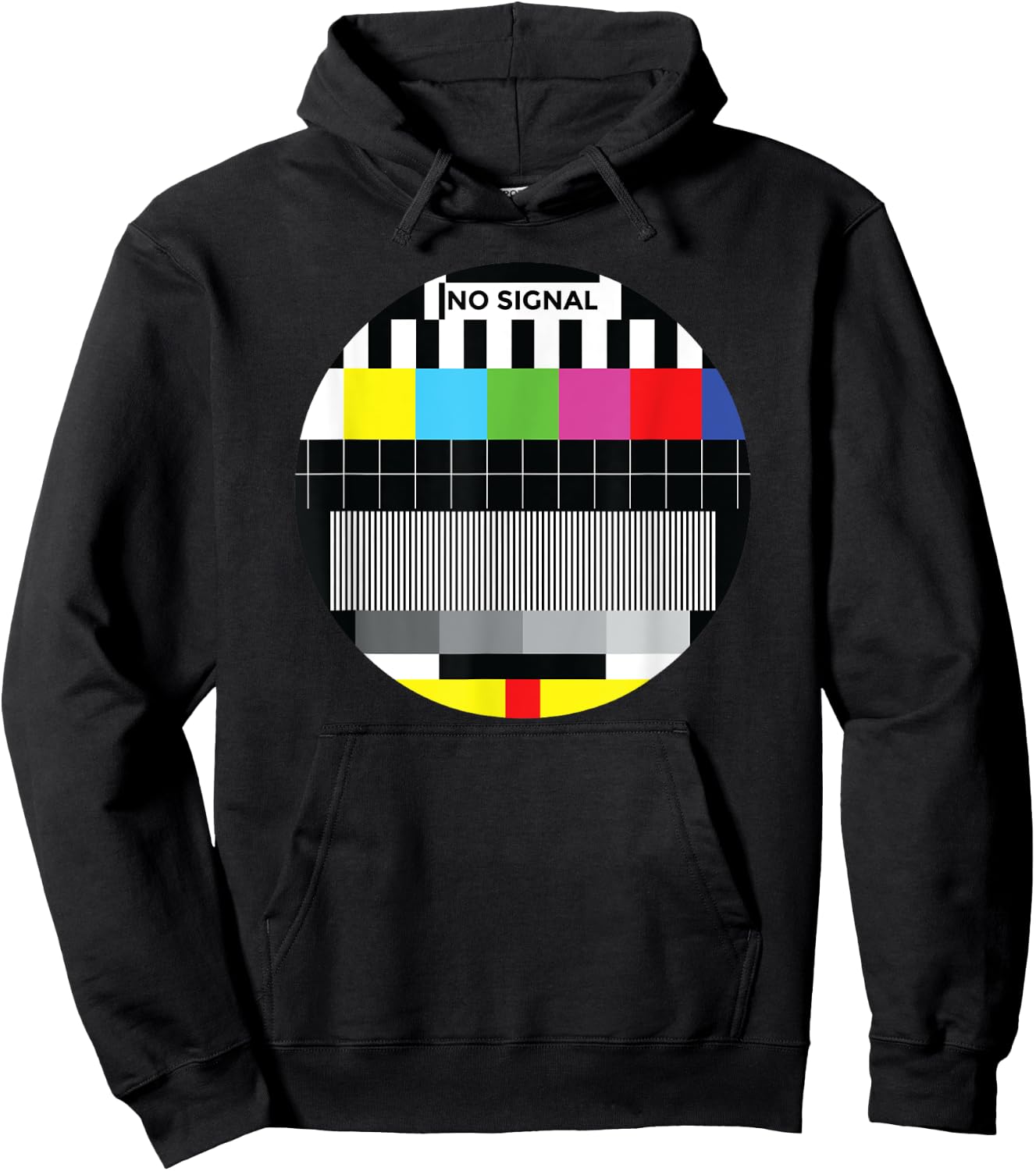 Beautiful No Signal TV Colorful Test Pattern Classic Hoodie - Hoodie | Black