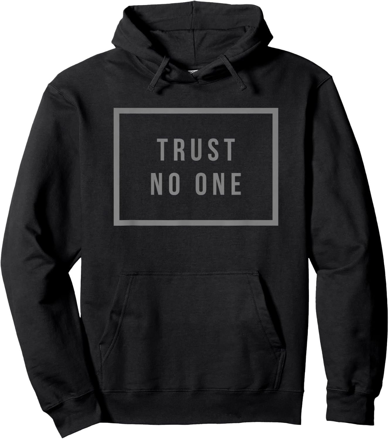 Trust No One Shirt Hoodie - Hoodie | Black
