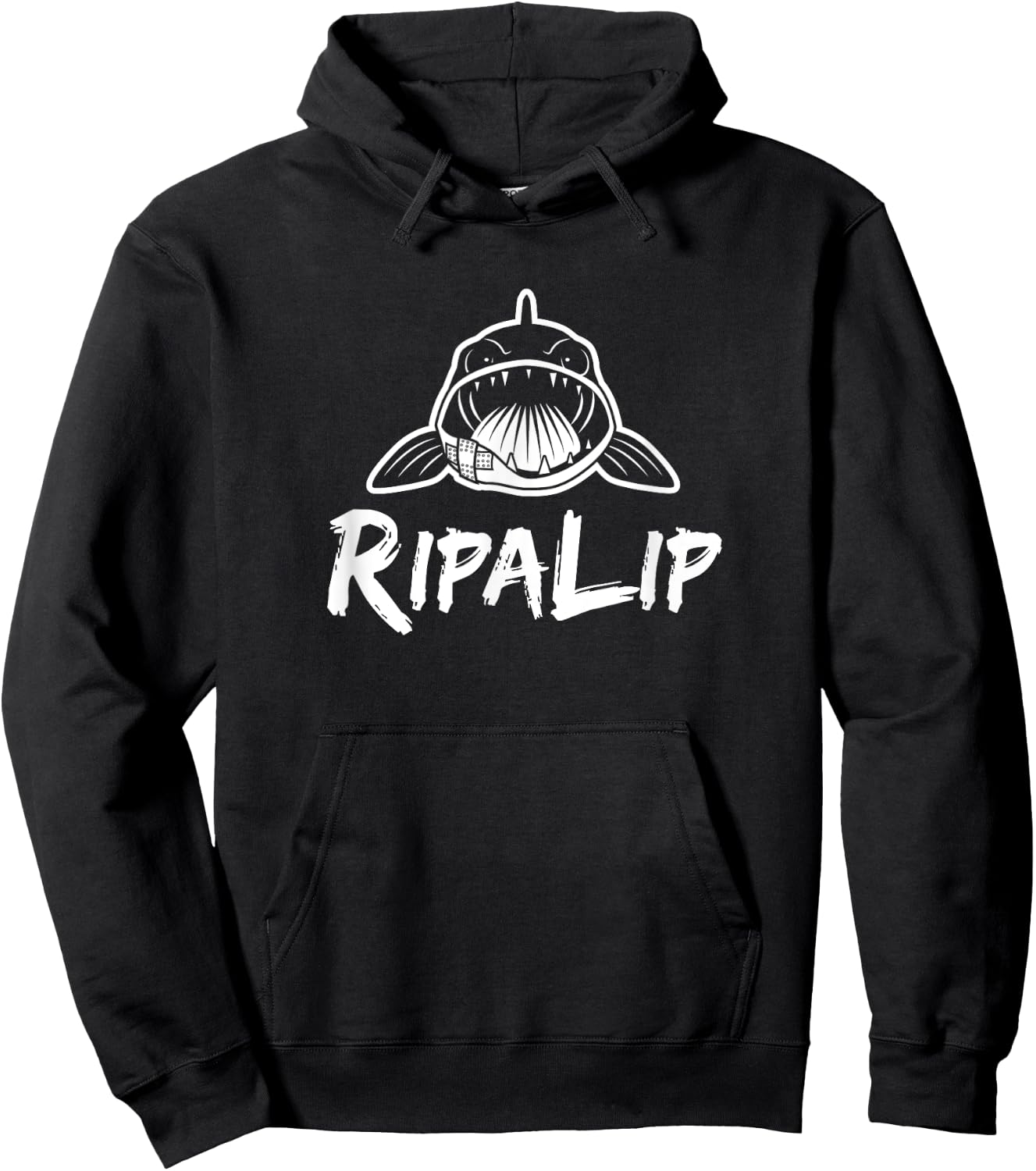 RipaLip Walleye Fishing Hoodie - Hoodie | Black