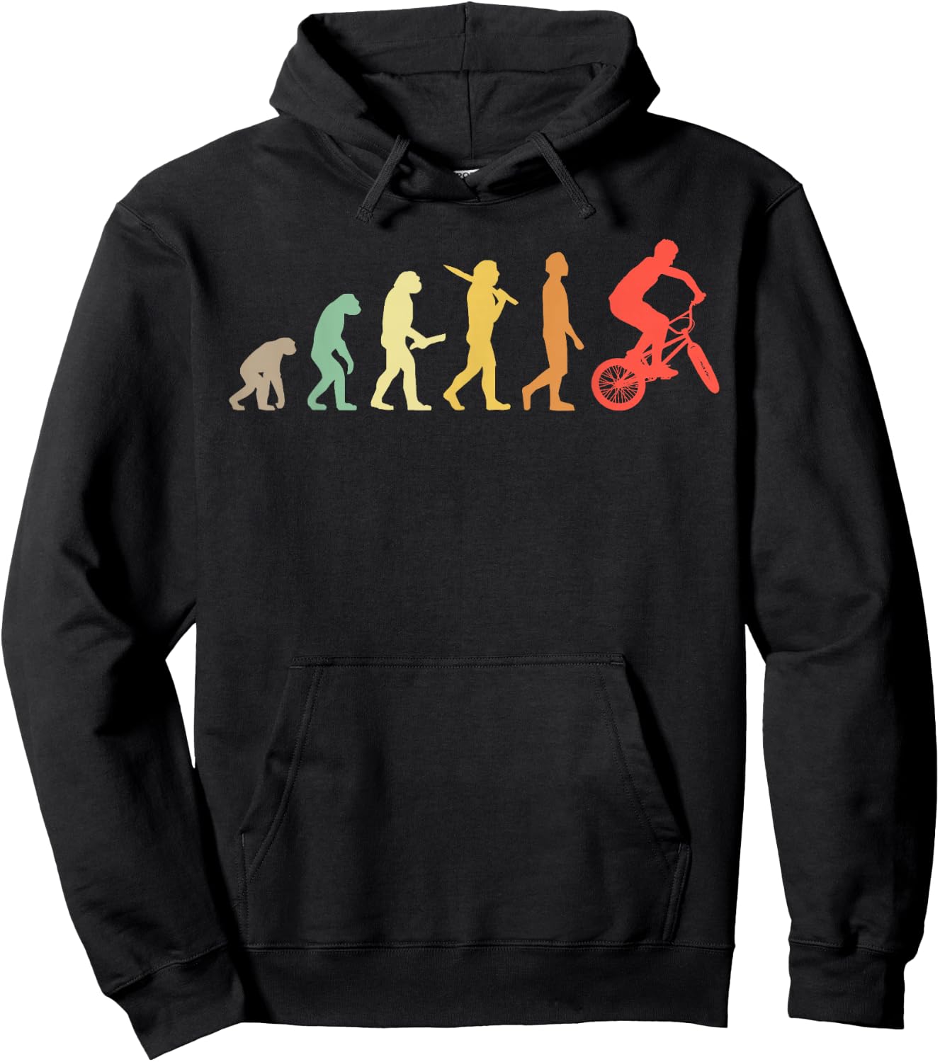 Retro BMX Evolution Gift BMX Riders Hoodie - Hoodie | Black