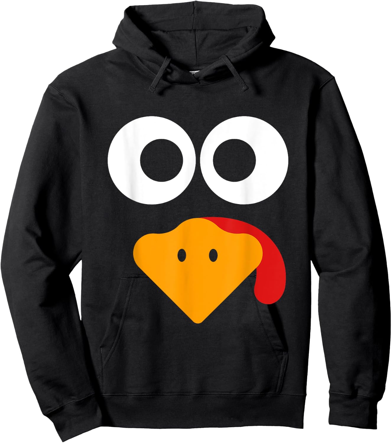 Thanksgiving Shirts Kids Men Turkey Face Family Hoodie - Hoodie | Black