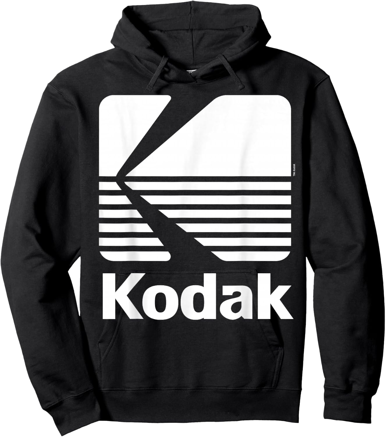80's Vintage Kodak Logo - White Hoodie - Hoodie | Black