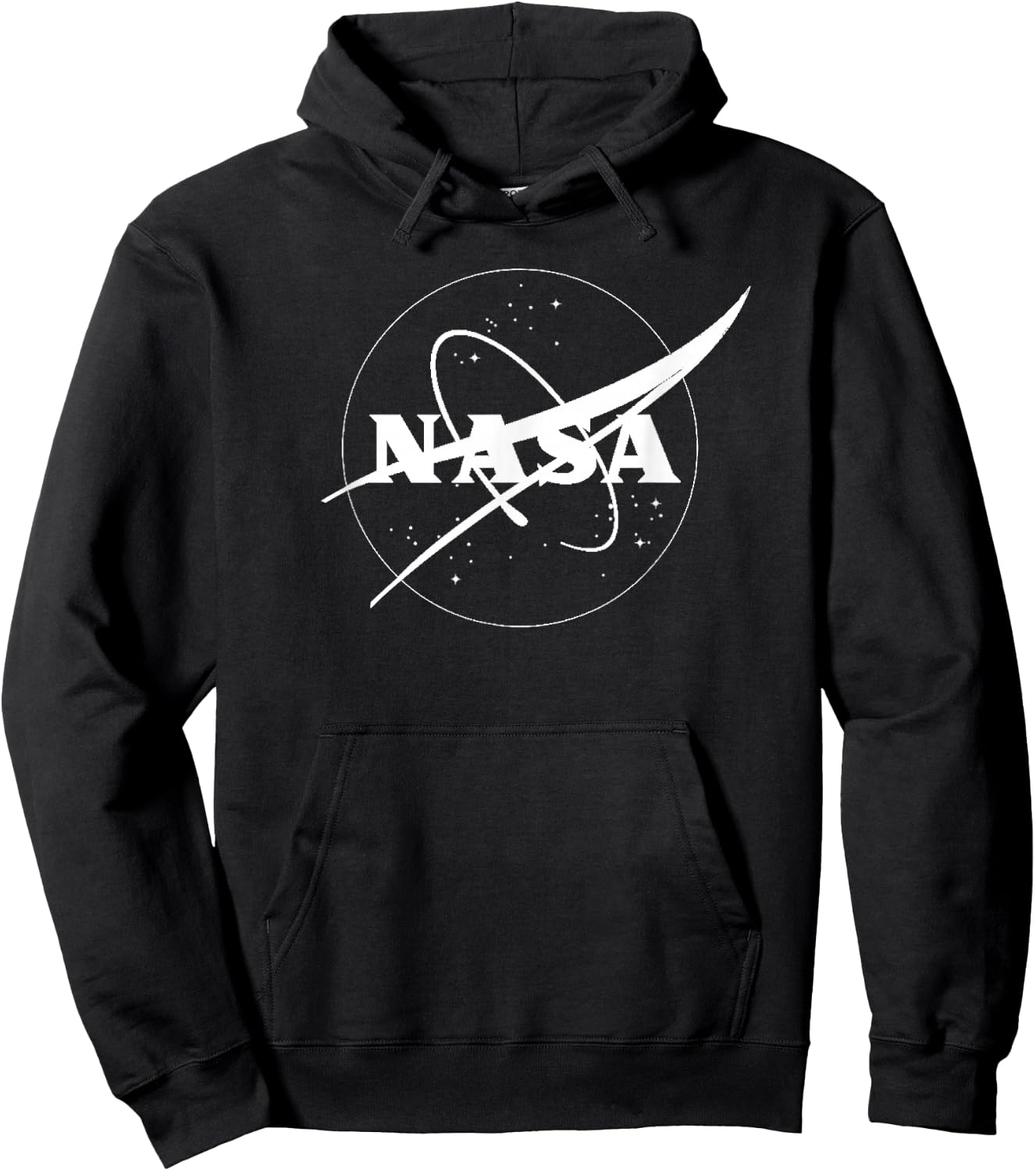 One Color NASA Insignia Logo Hoodie - Hoodie | Black