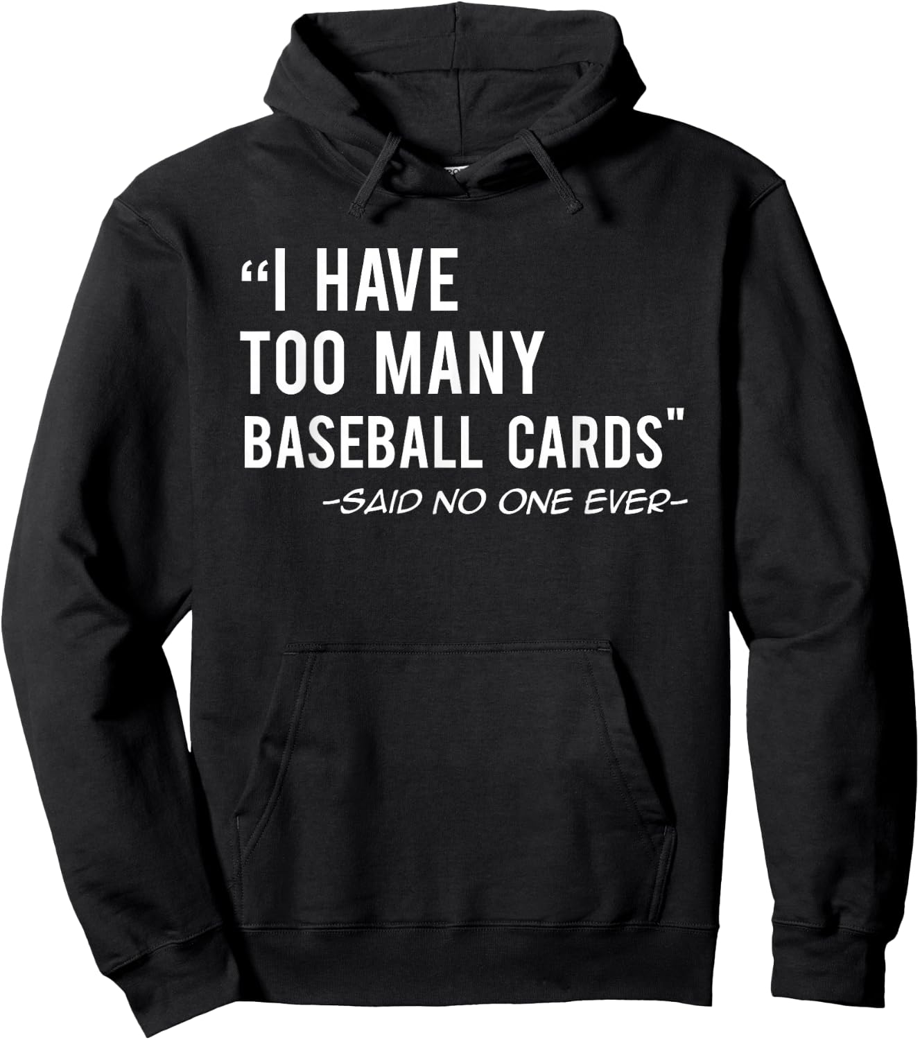 Funny Baseball Cards Collector Gift Hoodie - Hoodie | Black