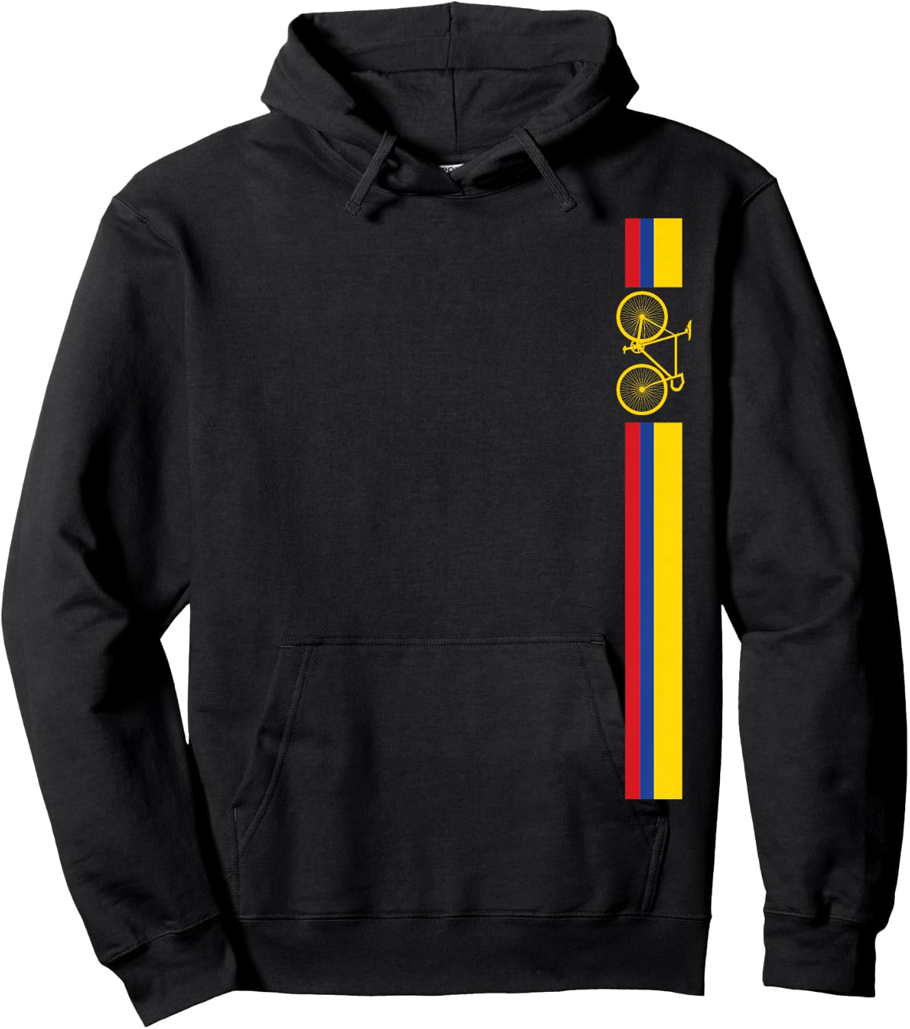 Colombian Cycling Shirt Colombia Flag Cyclist Bicycle Gift Hoodie - Hoodie | Black