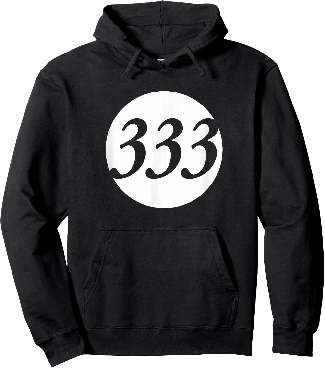 Number 333 Hoodie - Hoodie | Black