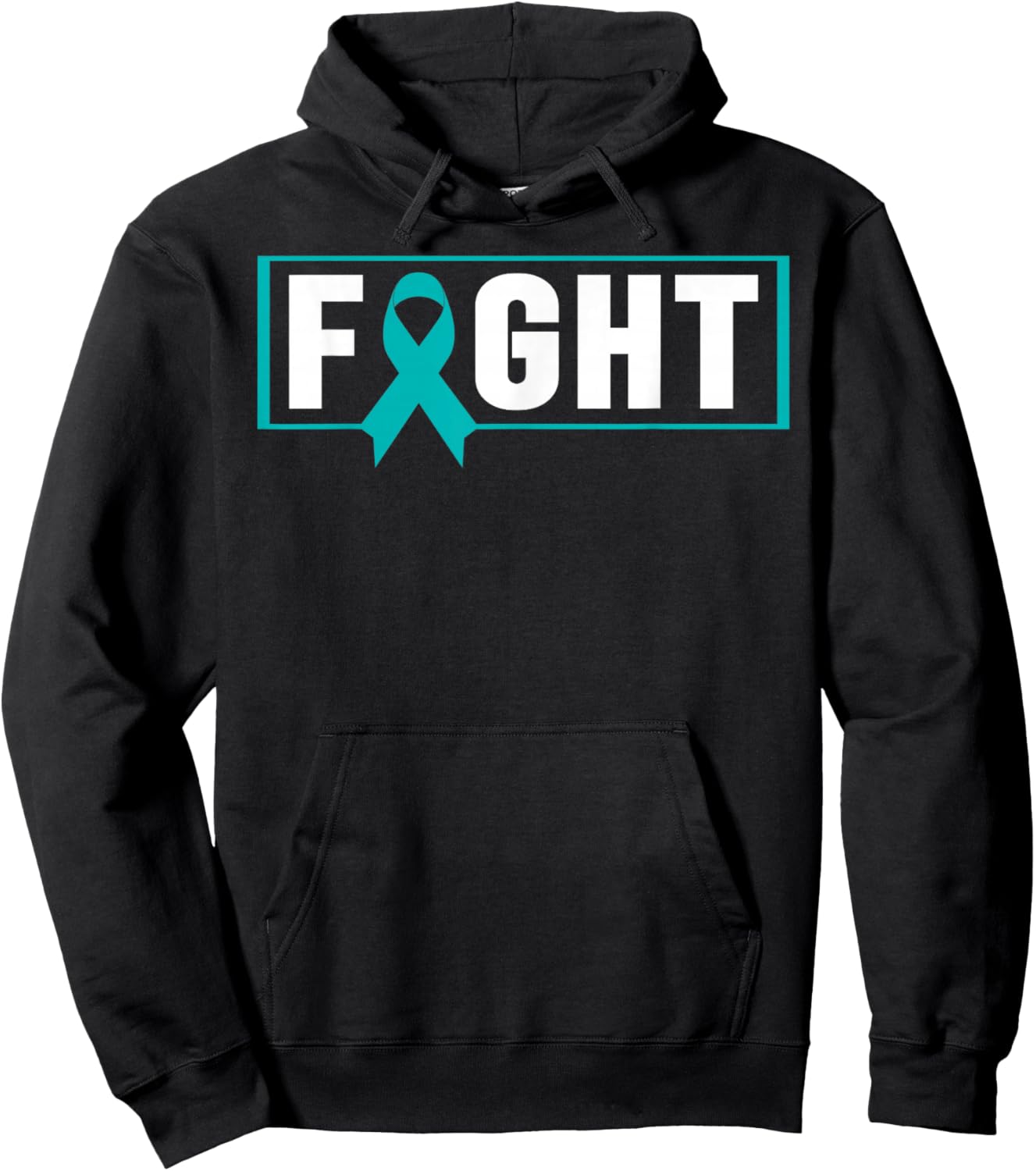 PTSD Awareness Shirt - Teal Ribbon Fight PTSD Awareness Hoodie - Hoodie | Black