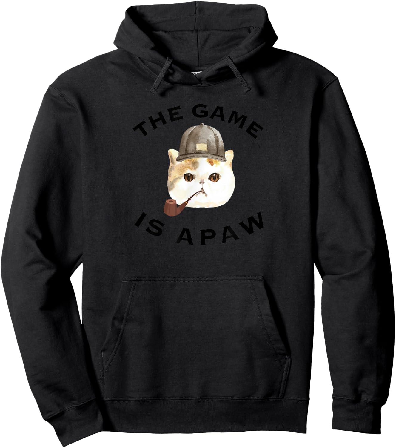 Sherlock Holmes The Game is Afoot for Fans of Holmes ad Cats Hoodie - Hoodie | Black