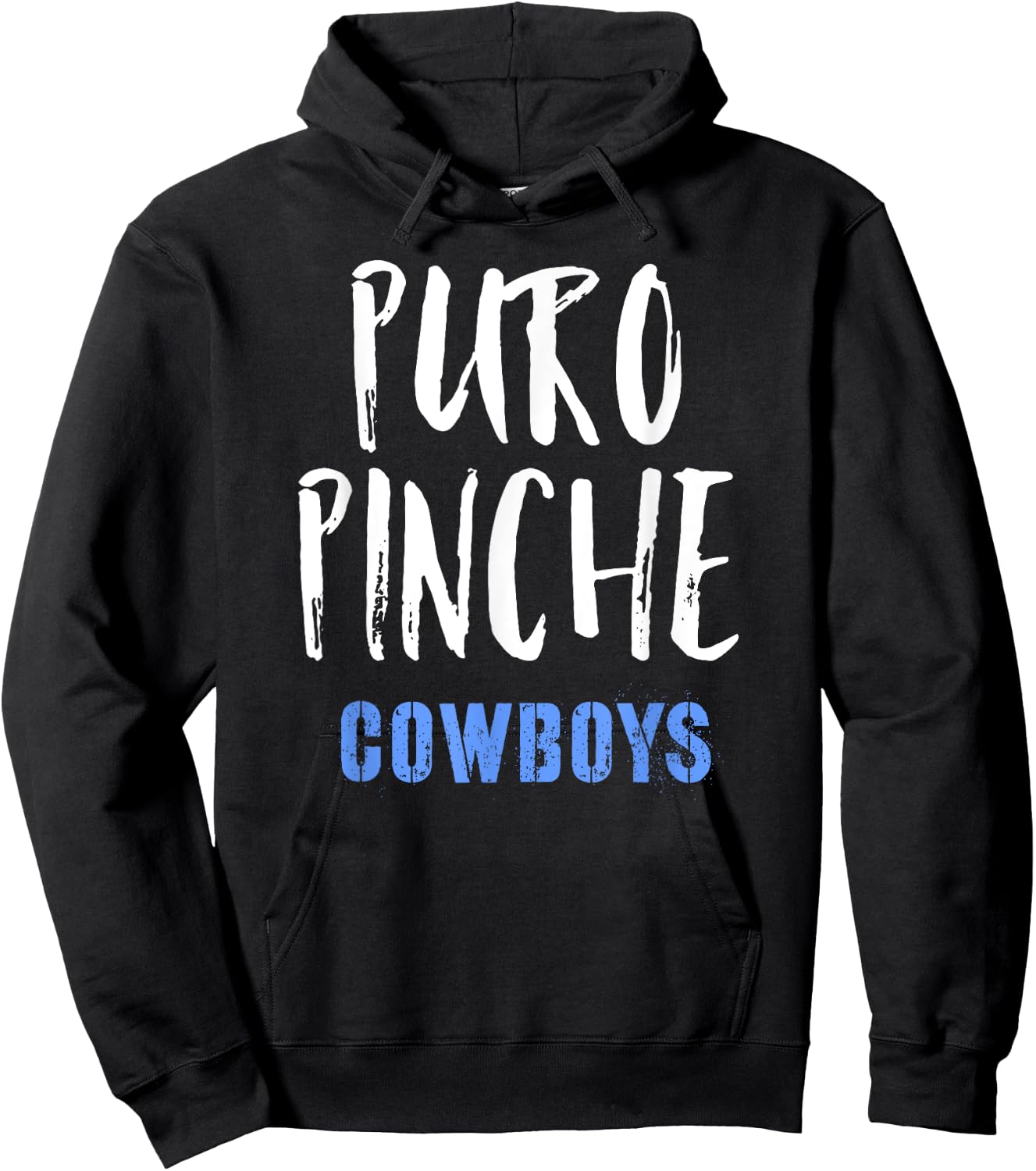 Puro Pinche Cowboys Shirt Hoodie - Hoodie | Black