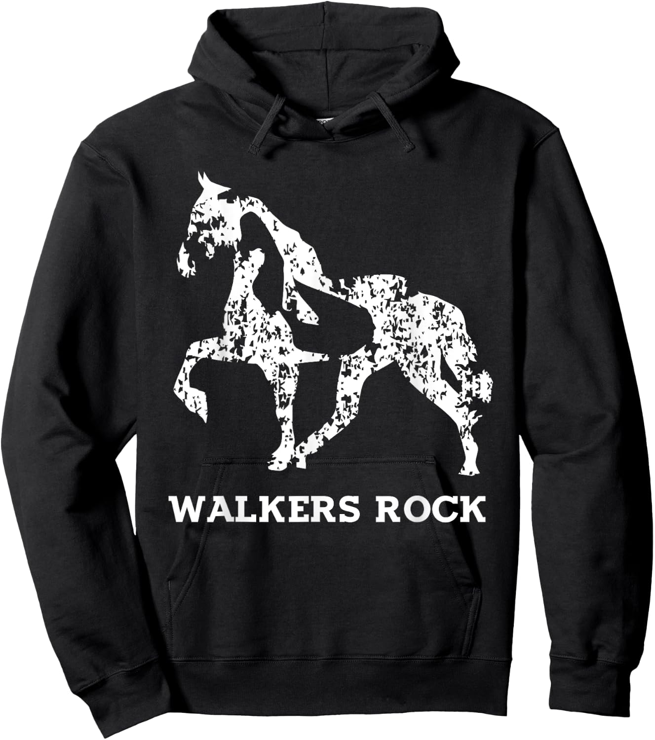 Walkers Rock - Tennessee Walking Horse Shirt Hoodie - Hoodie | Black